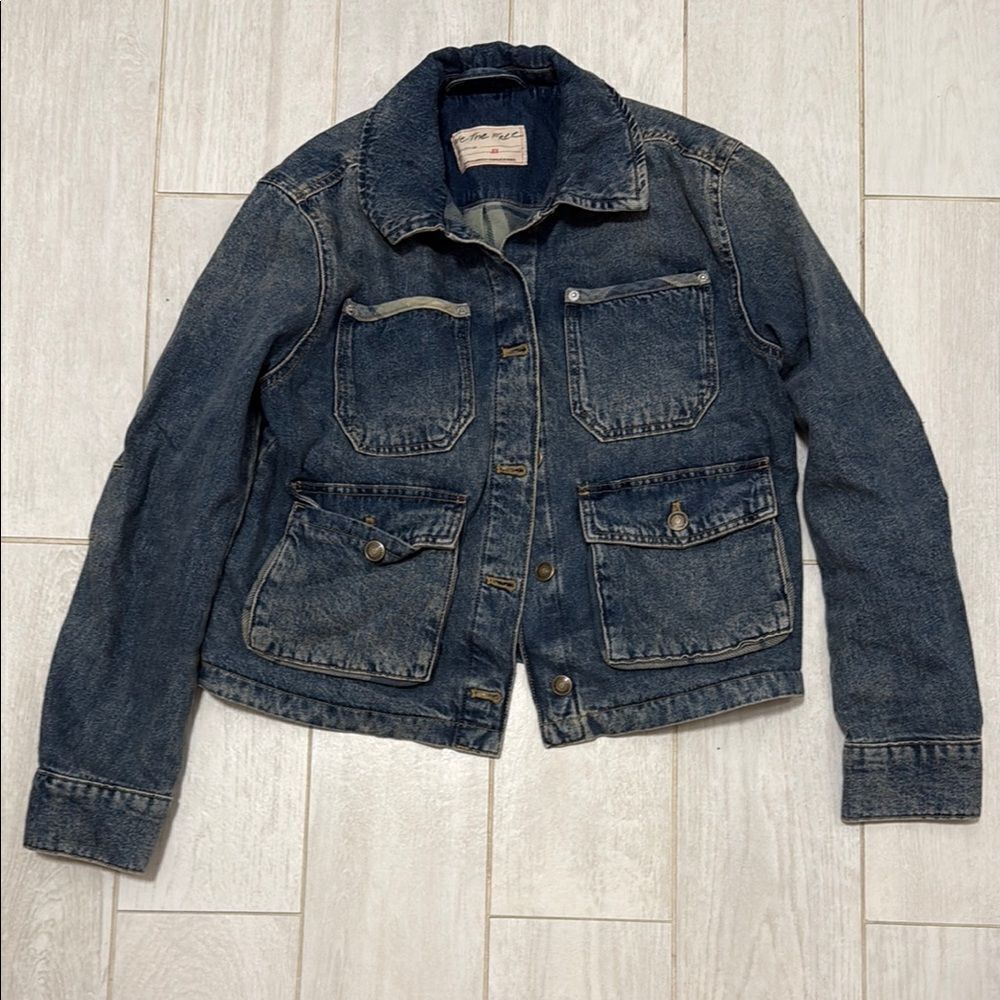 Free people denim jacket XS NEW